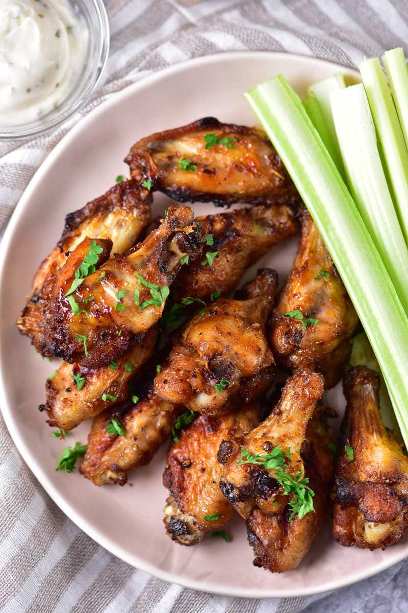 Chicken Wings Cooked in an Air Fryer