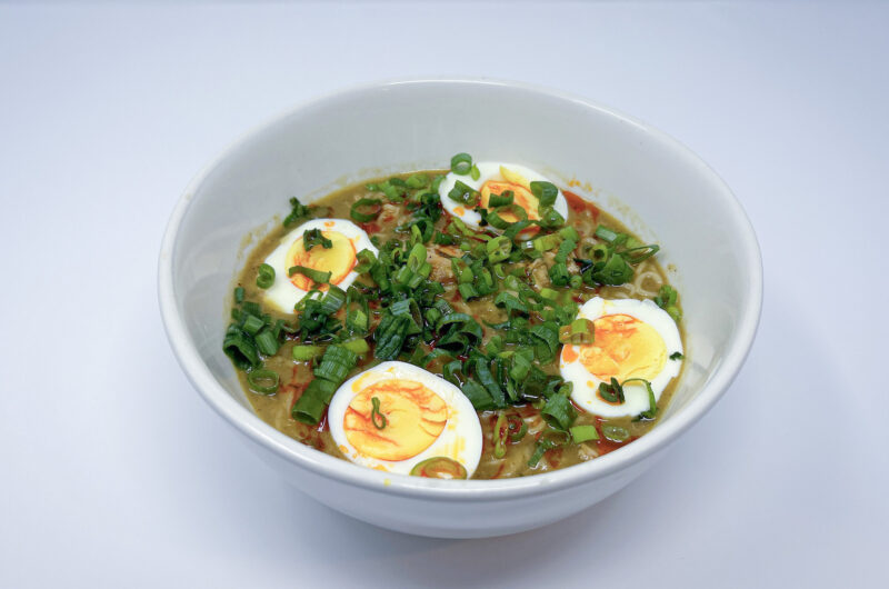 Velvety Coconut and Tomatillo Infused Pork Ramen